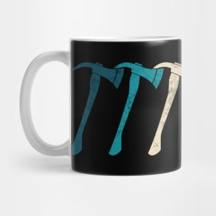 Axe Throwing Funny Axe Thrower Retro Vintage Mug